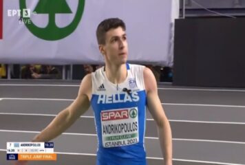 Έγραψε ιστορία ο Ανδρικόπουλος: Aσημένιο μετάλλιο στο τριπλούν στο ευρωπαϊκό πρωτάθλημα κλειστού στίβου