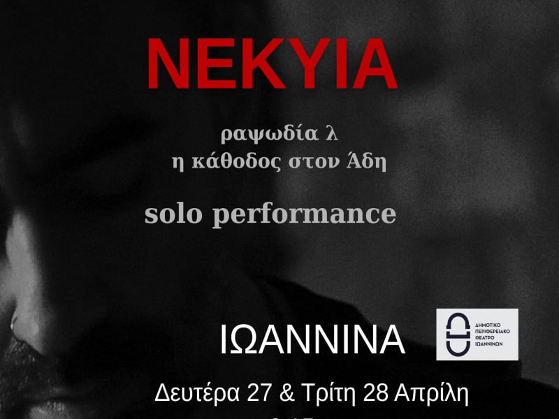 ΝΕΚΥΙΑ: Solo Performance από τον Λάμπρο Ευθυμίου στα Ιωάννινα