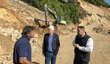 Επίσκεψη των δημάρχων Βορείων Τζουμέρκων και Κεντρικών Τζουμέρκων στο έργο Πηγάδια – Γέφυρα Πλάκας